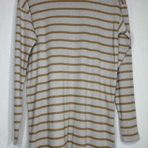 Vanessa Virginia ANTHRO Shining Striped Turtleneck Tunic sz XS